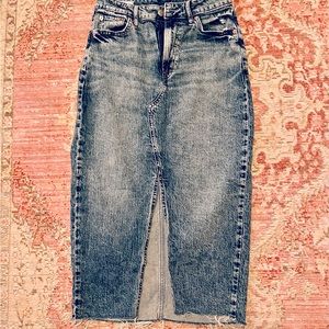 Midi Jean Skirt from GAP Size 4/27